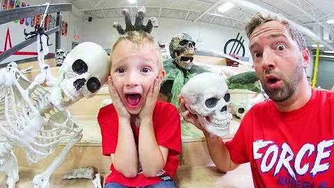 Father & Son MAKE A HAUNTED SKATEPARK!