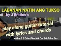 LABANAN NATIN ANG TUKSO by J Brothers,play along guitar tutorial with lyrics and chords