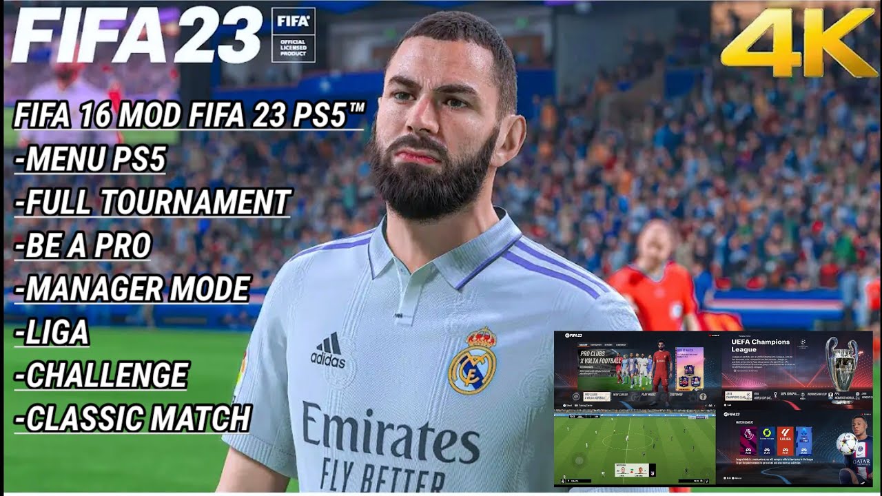 FIFA 16 MOBILE MOD FIFA 23 PS5™ BEST GRAPHICS | OFFLINE!!
