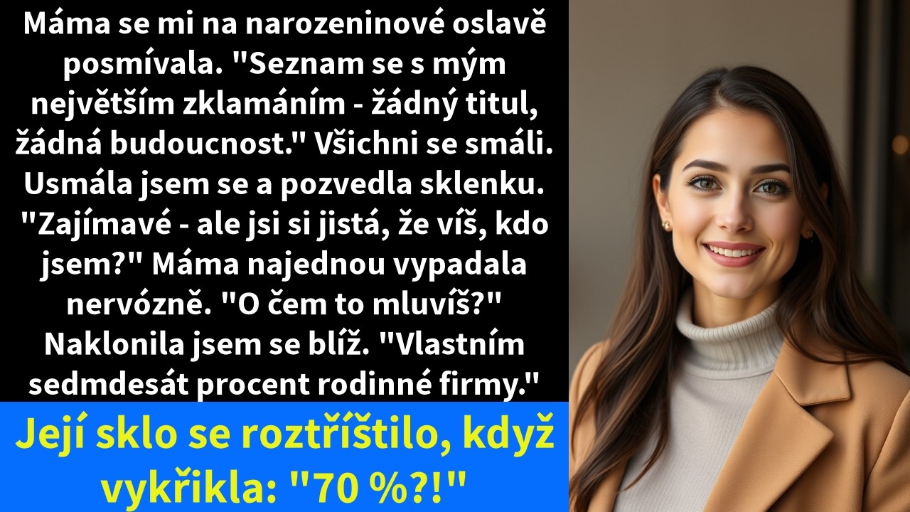 Všichni si mysleli, že jsem neúspěšná dcera, která si neumí poradit ani s vlastním životem. Máma mě před celou rodinou veřejně ponížila – ale nevěděla, že já držím v rukou klíč k celé její...