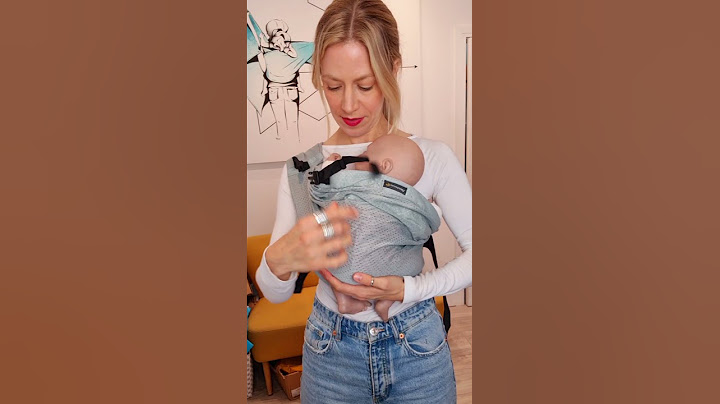 Mini Monkey MiniSling speedy demo (front and hip easy mesh baby sling)