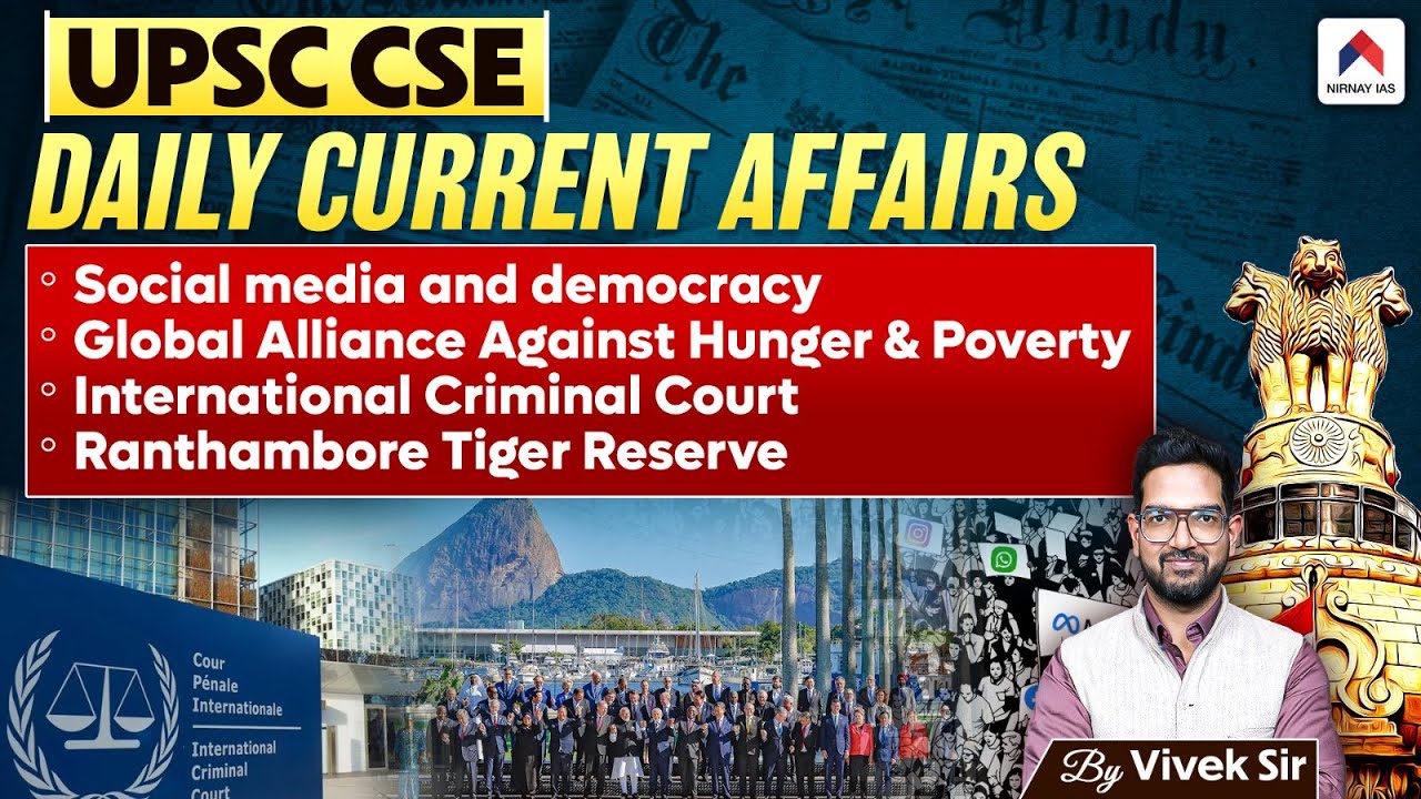 UPSC Current Affairs 2024 | Daily Current Affairs By Vivek Sir | Nirnay ...