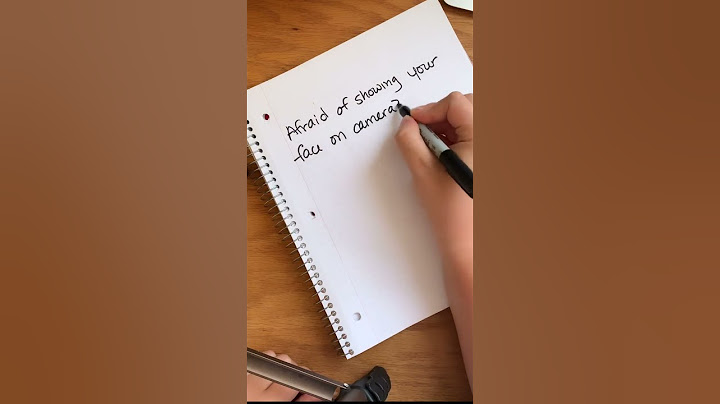 Video idea without showing your face on camera