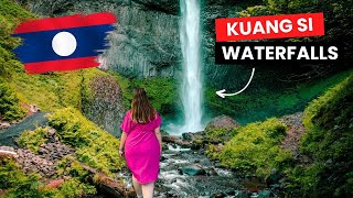 Kuang Si Falls in Luang Prabang, Laos | Is this the World's Most Beautiful Waterfall ?