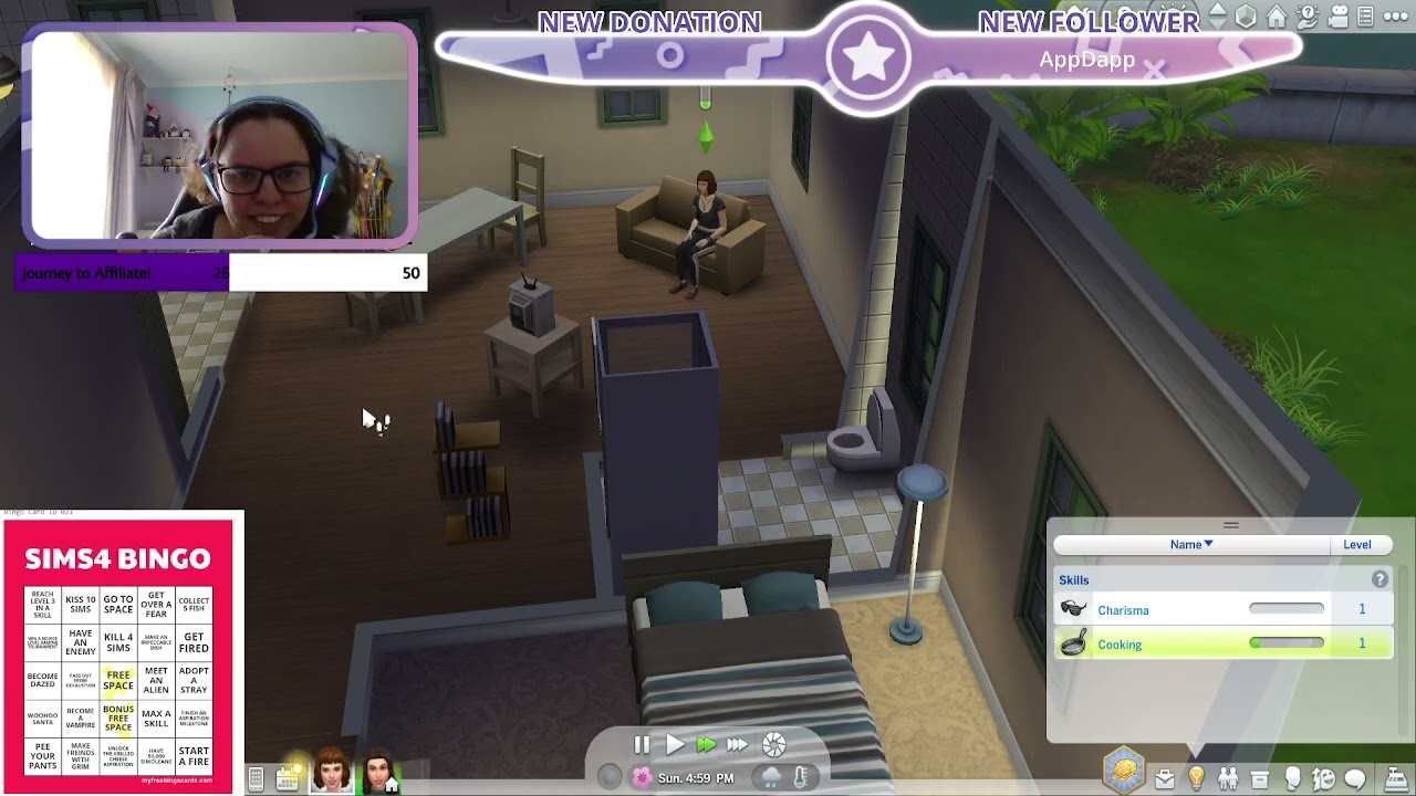 Playing The Sims4 Multiplayer Bingo with AppDapp_Rose No Loading Screens
