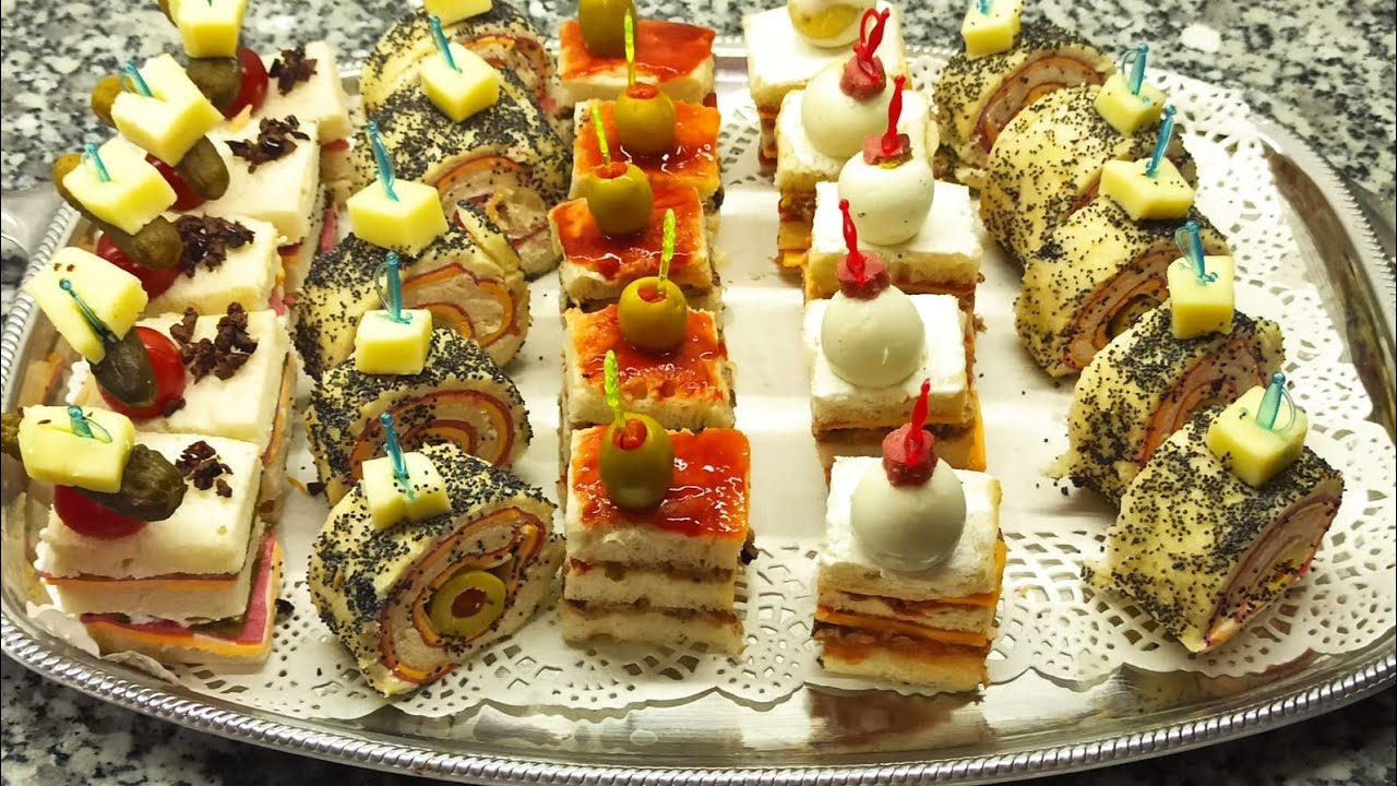 مملحات canapés راقية بدون فرن ولا عجين ولا طهي  سهلة وعلى قد الجيب تحمر ليك وجهك فالمناسبات