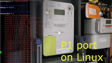 Read data from the a digital meter through the P1 port using Linux