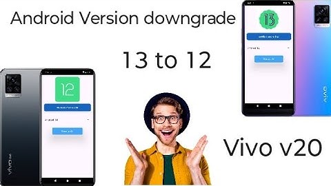 How to Downgrade Android 13 to 12 in Vivo v20  | how to Downgrade Android in Vivo v20 |