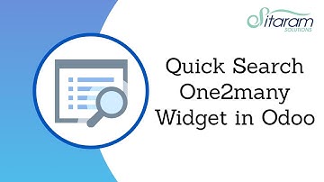 One2many - Quick Search Widget in Odoo