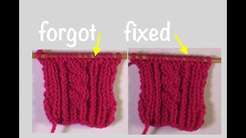 Fixing Mistakes: Intentionally Twisted Stitches // Technique Tuesday
