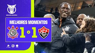 Corinthians 1 x 1 Vitória | Melhores Momentos | Yuri Alberto volta a marcar e Seedorf preocupado