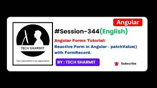Angular patchValue FormRecord in English: Update Specific FormRecord Value  Reactive Form  (Ep-344)