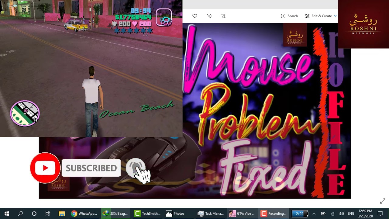 GTA vice city Mouse Not Working Windows 10,7,8 In Hindi,Urdu YouTube
