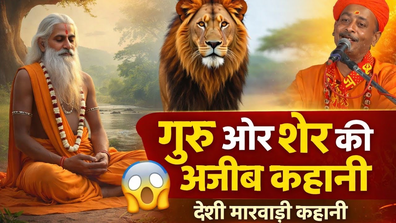 शेर ओर गुरुजी की comedy ! शेर ओर गुरुजी की अजीब कहानी !! Shivpuri maharaj