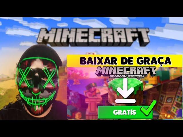 Como baixar minecraft pelo celular de graça 2022+tutorial de como colocar a  textura do minecraft 📲❤ 