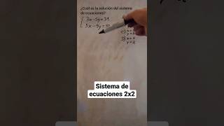 Encuentra x e y de un sistema de ecuaciones 2x2
