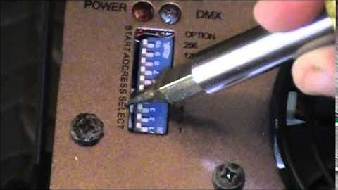 How to Address Dipswitch Binary Codes for DMX Fixtures
