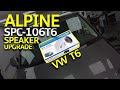 Alpine spct6106  vw transporter t6 plug  play speaker upgrade review