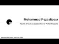 Mohammad Rezaalipour // #SISeminarSeries // September 29, 2022