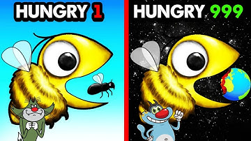 Upgrading The MOST HUNGRY BEE / Noob Pro oggy and Jack Game 🤣