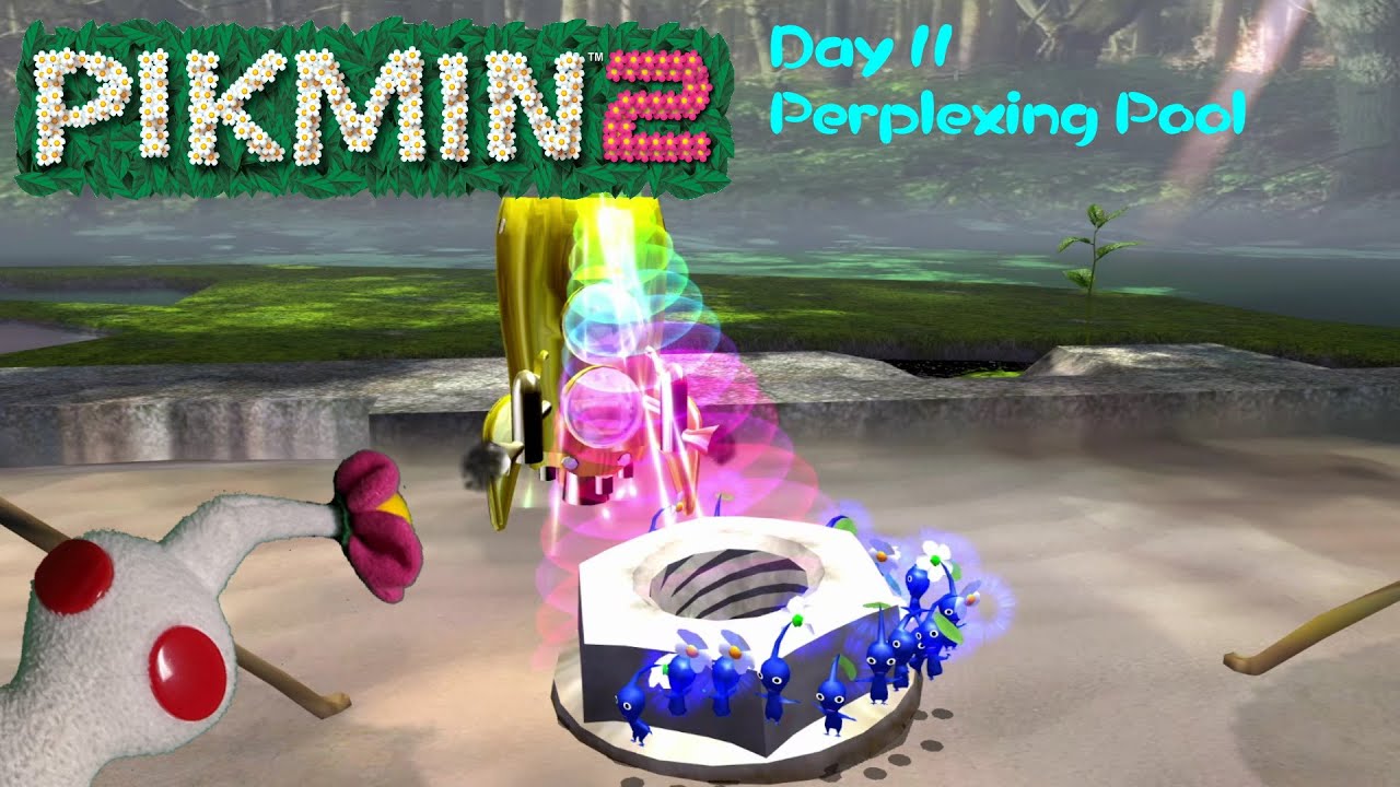 Snowball plays Pikmin 2 HD Day 11 Finish Perplexing Pool - YouTube