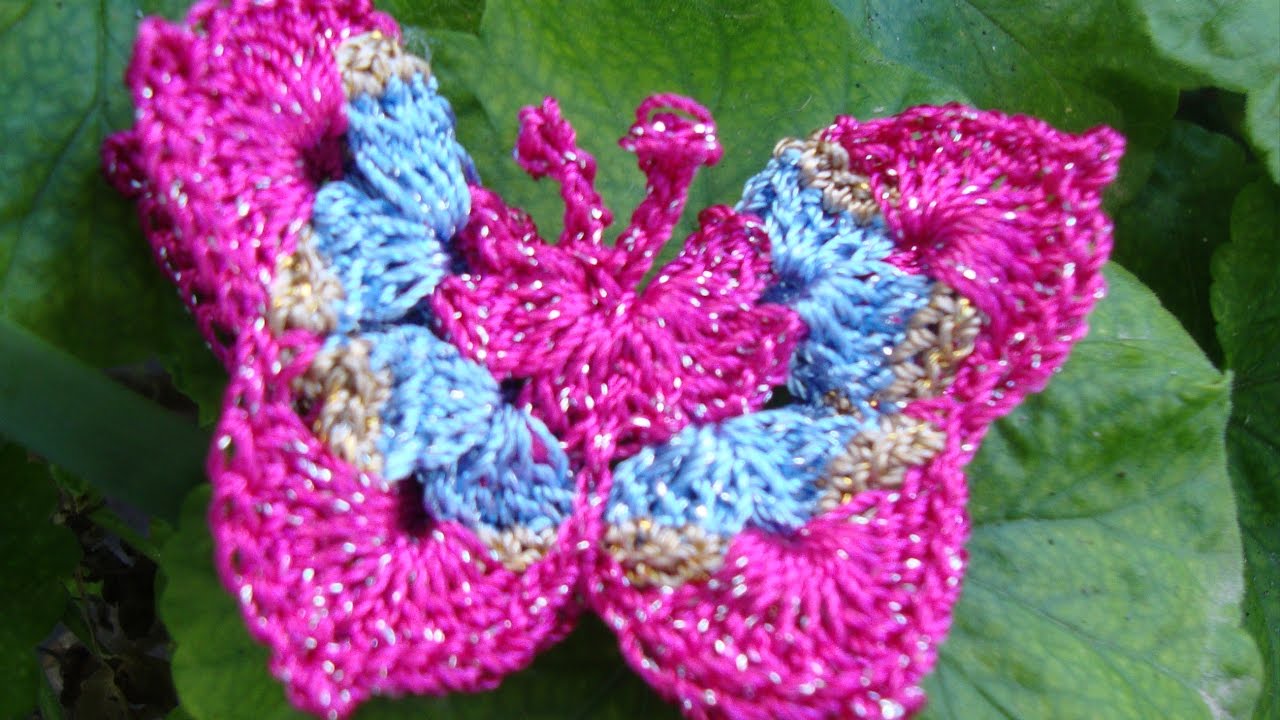 crochet butterfly !!! YouTube