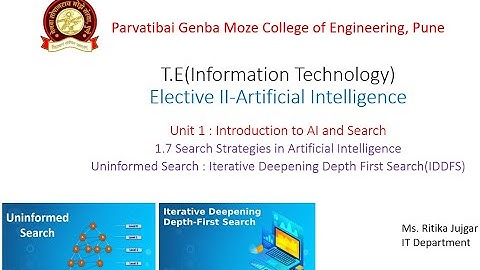 1.7 Iterative Deepening Depth First Search (IDDFS) Uninformed Search A.I | Artificial Intelligence