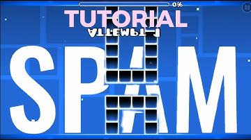 How to spam in geometry dash (MOBILE) (Beginner Guide)