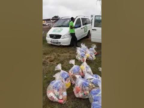 Food parcel from R Marobela funeral services... - YouTube