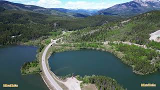 Aerial View for Island Lake & Crowsnest Lake,Coleman AB Canada June 12,2024