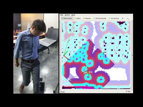 NeuronBot Avoids Dynamic Obstacle Immediately with ROS 2 Navigation
