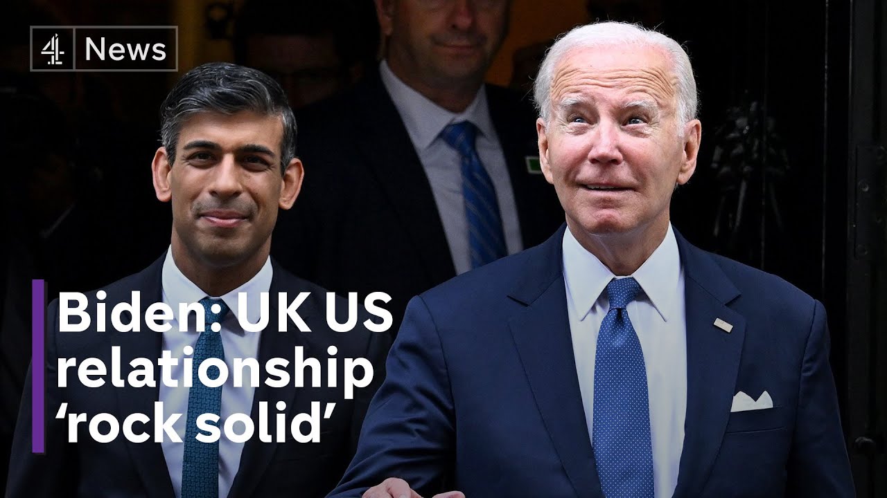 Biden visit: US president says UK relationship is “strong”.