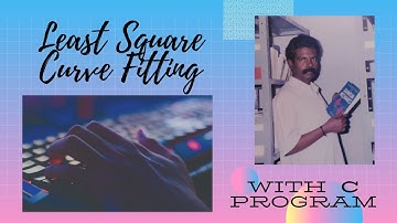Least Square Curve Fitting with C Program