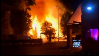 5-alarm blaze collapses NE Portland apartment building