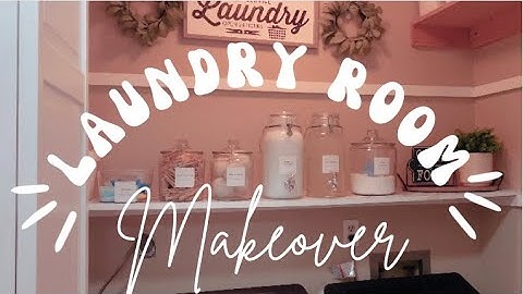 Small laundry room makeover on a budget | Organization ideas | Decorating ideas | Laundry DIY