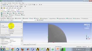 SimCafe: Axisym. Transient Conduction in ANSYS, Geometry