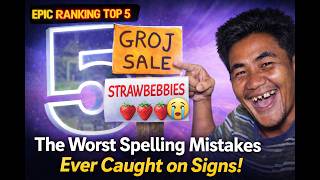 the Worst Spelling Mistakes Ever Caught On Signs epicrankingtop5 funny hilariousfails