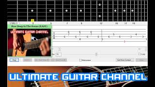 Video thumbnail of "[Guitar Solo Tab] How Deep Is The Ocean"