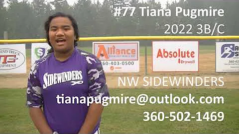Tiana Pugmire Softball Skills Video