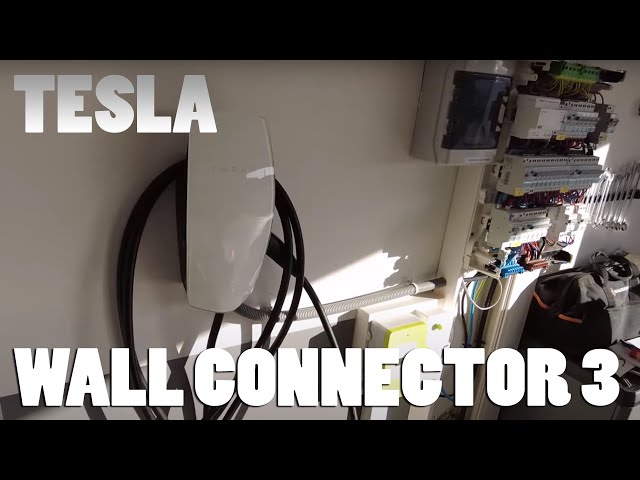 Installation de la borne de recharge Tesla Wall Connector 3 