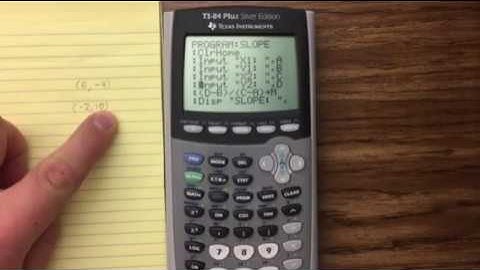 Slope Formula Programming
