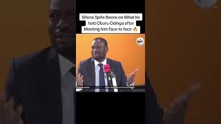 Wewe Ni Mzee Lakini Sikuogopi Sifuna Spills Beans On What He Told Oburu When He Met One On One