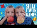 Twins NO HANDS Challenge!!