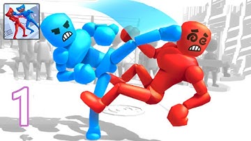Stickman Ragdoll Fighter - Part 1 All Levels - Gameplay Walkthrough (Android, iOS)