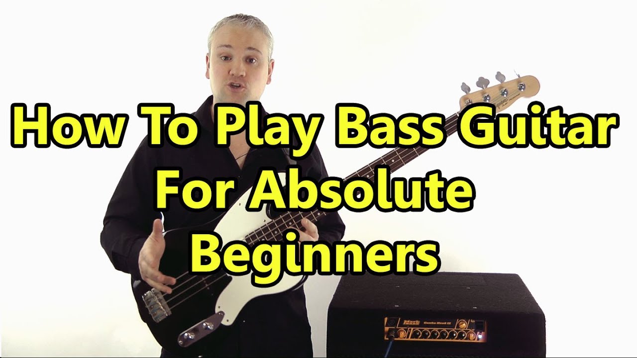 Beginner Bass Guitar Lesson #1 - Absolute Basics (NEW Better Version  Available - Check Info/Card) - YouTube