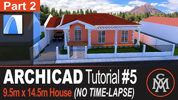 Archicad Tutorial a to z | 14 x 9 m house plan - part 2