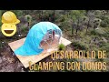 Domos geodésicos para glamping en la sierra de Coahuila, México- Domos geodésicos COSMOTEC (montaje)