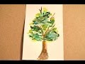 Tree watercolor speed painting