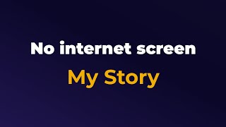 No internet screen - My Story Comment Link for full video #uxtelugu #designhorizons #uxdesigntelugu