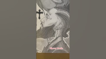 Drawing Nipsey Hustle Portrait art #portraitdrawing #art #shirts #drawing #artist #nipseyhussle